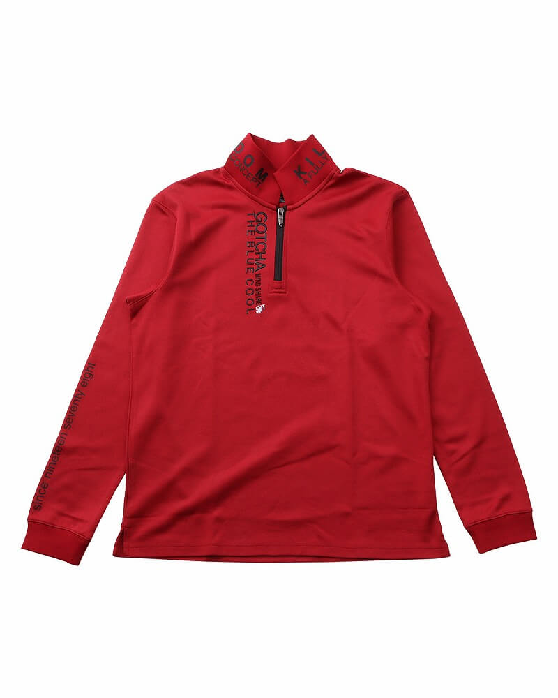 ドライハーフジップロングポロ