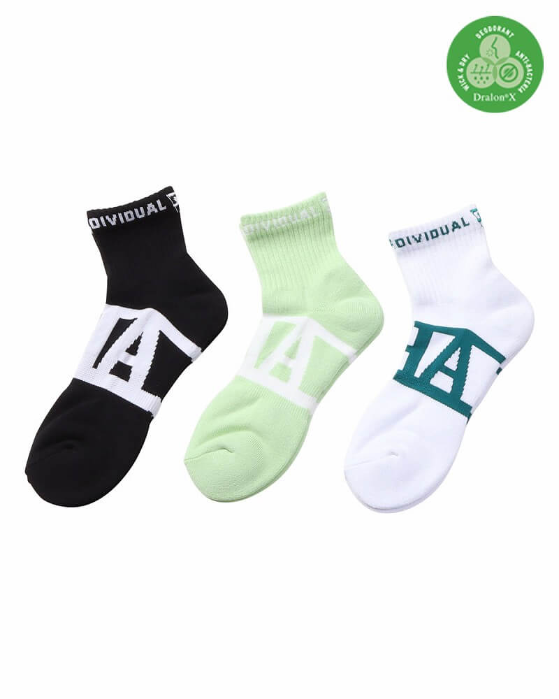 ビッグロゴジャカードミドル丈ソックス