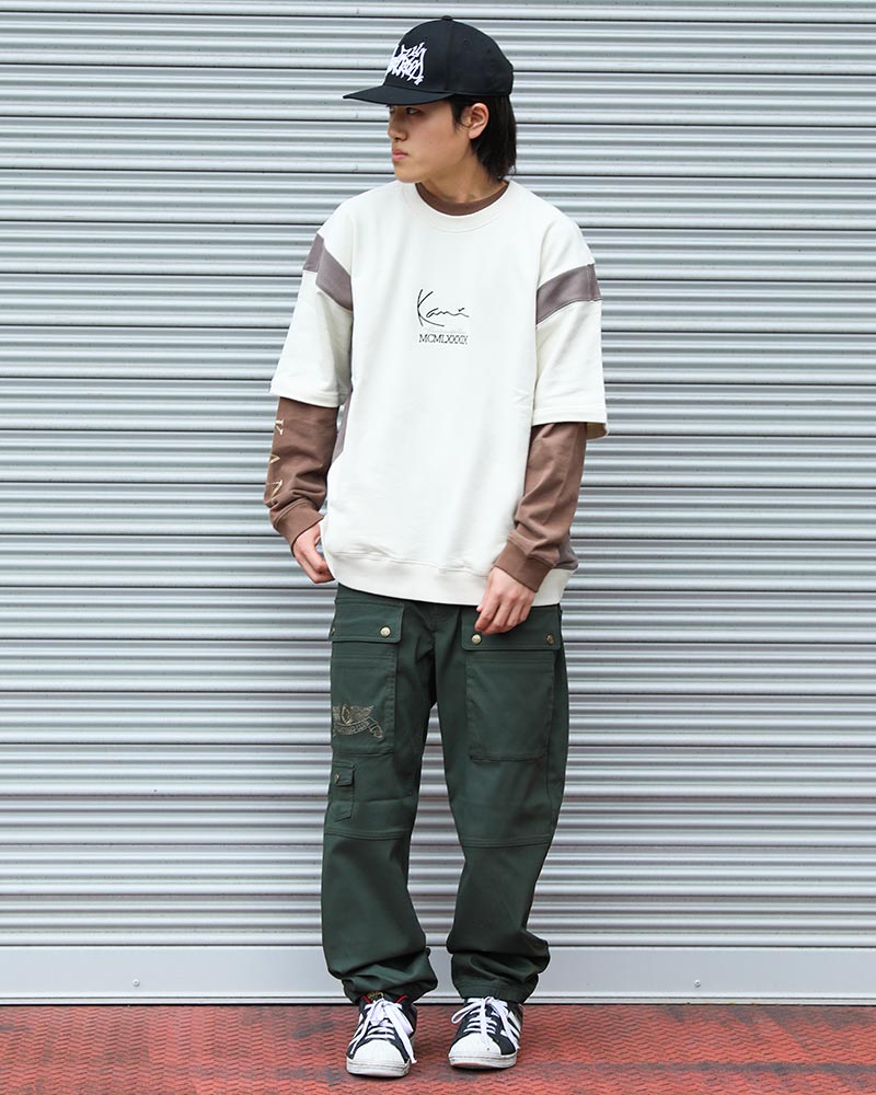 レイヤードスタイルコーディネート