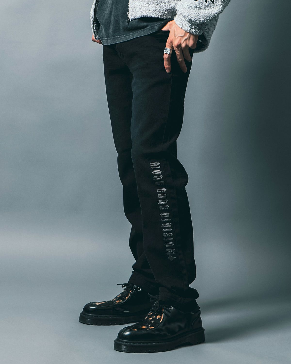 ストレッチ 裏微起毛 カラー ツイルパンツ