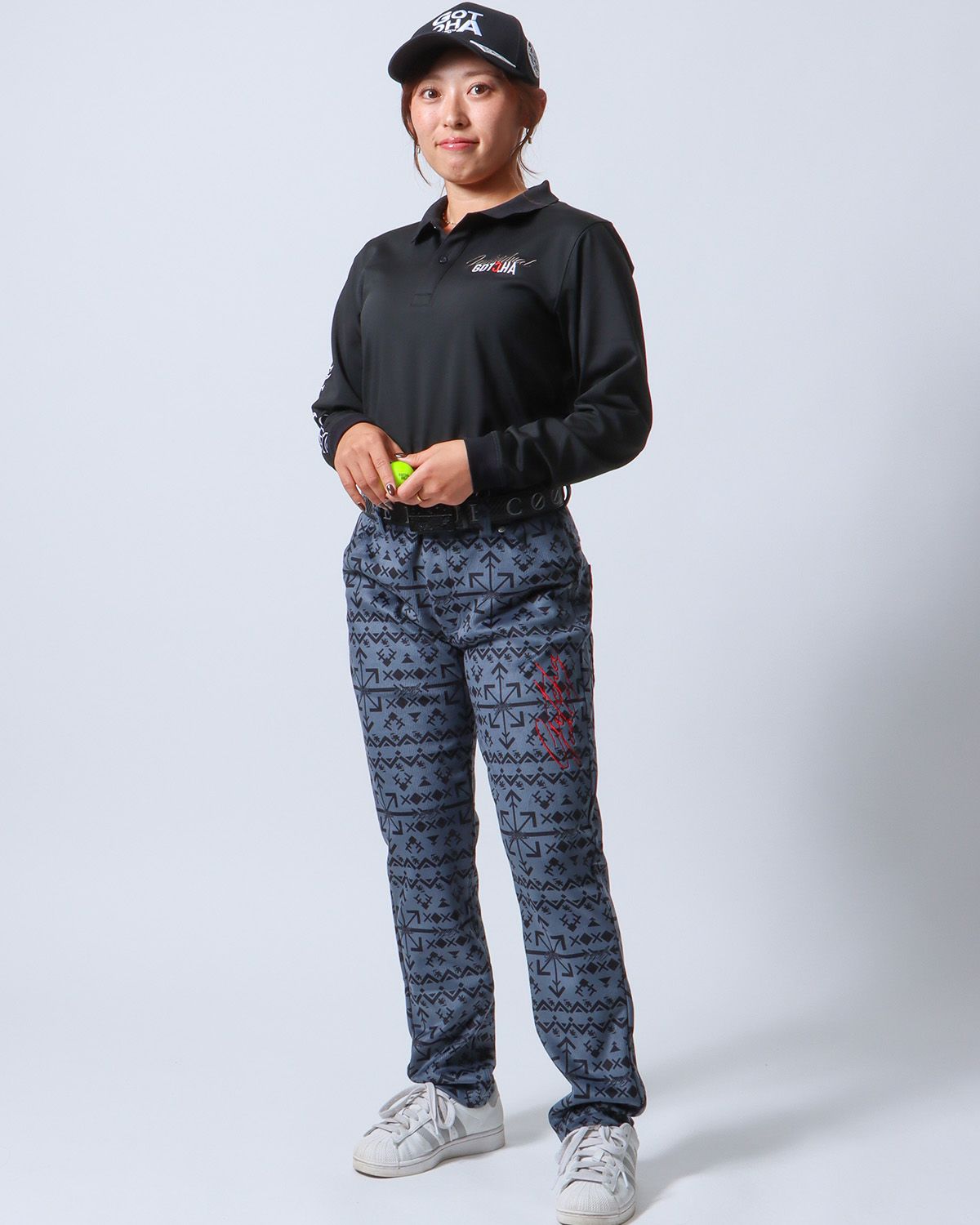 裏フリース コーデュロイ ナバホ総柄 ロングパンツ