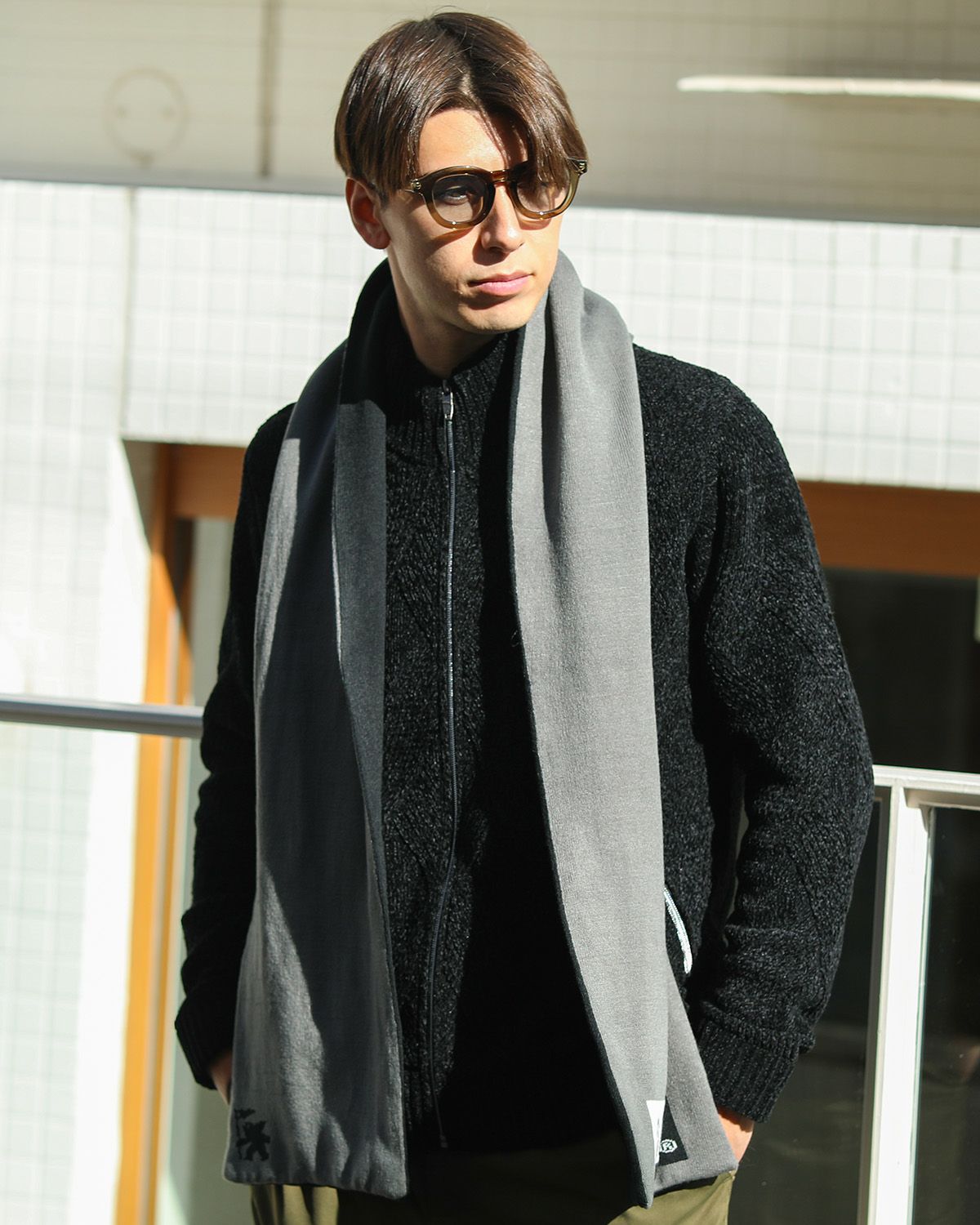 リバーシブル マフラー