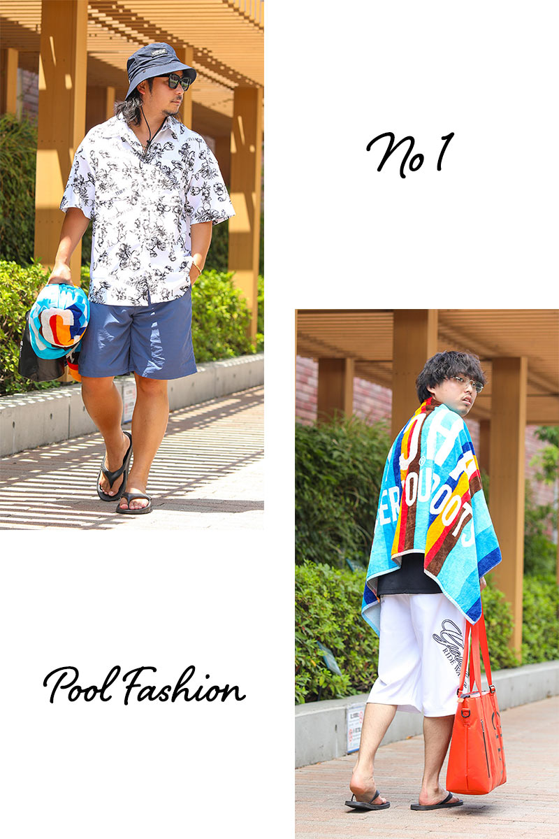 お盆休み！シーン別コーディネート プールファッション