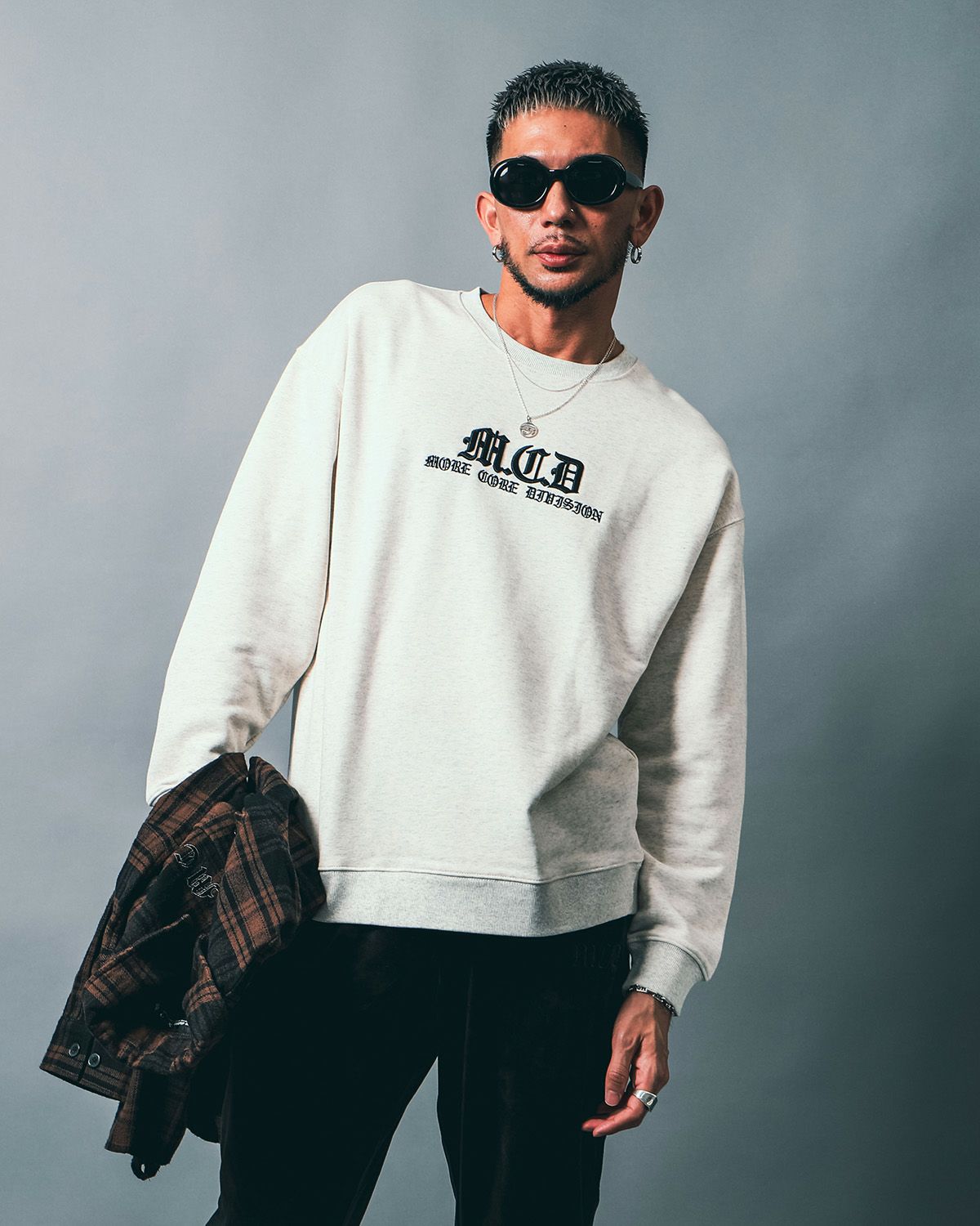 ベーシック 3D刺繍 トレーナー