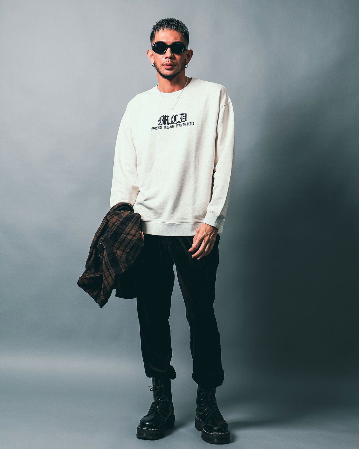 ベーシック 3D刺繍 トレーナー