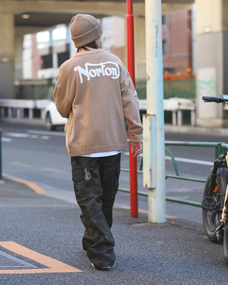 ウォッシャブル ワッペン カーディガン