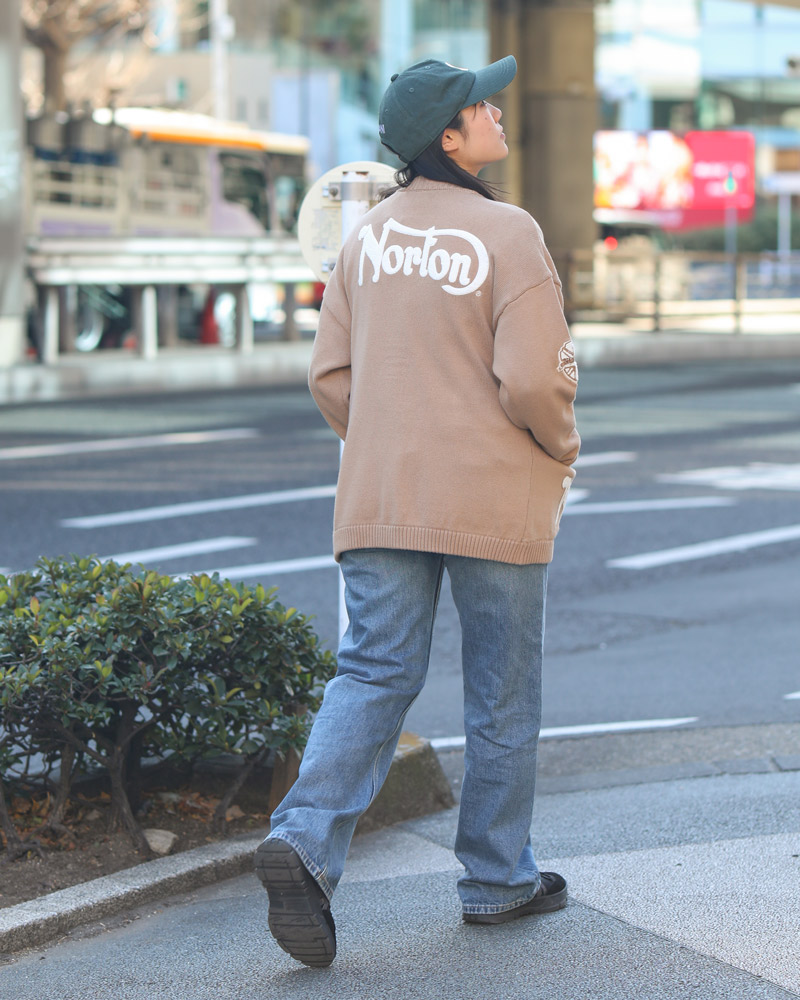 ウォッシャブル ワッペン カーディガン