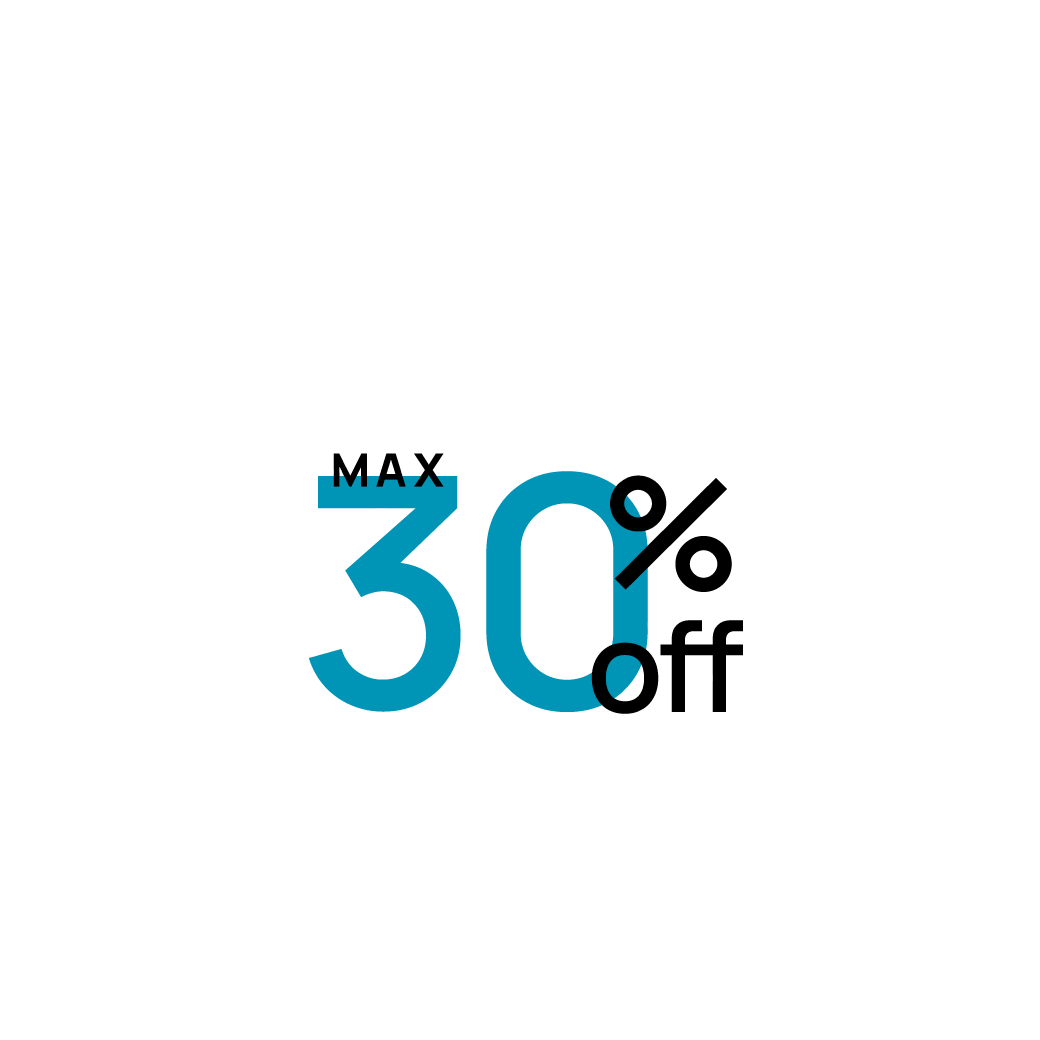 MAX30%OFF