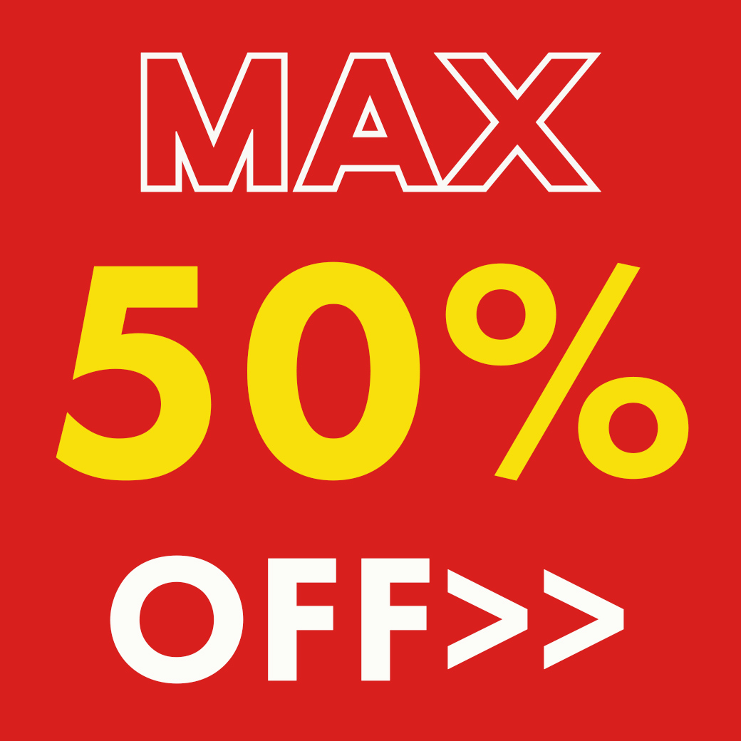 MAX50%OFF