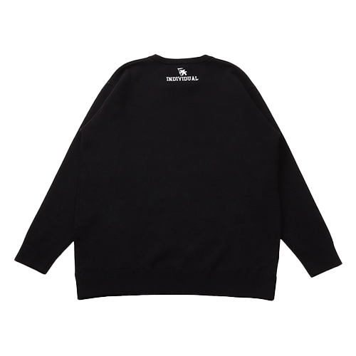 ウォッシャブルジャカードドッグクルーネック セーター