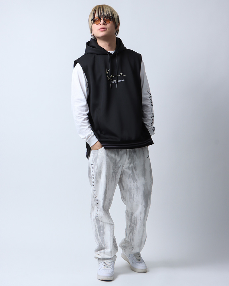 スペーサー アメスリ パーカーカジュアルコーディネート