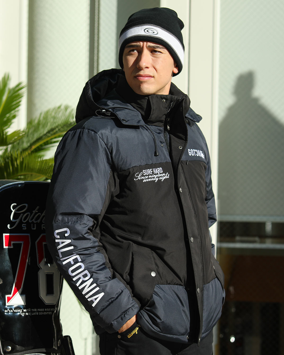 撥水 カラー 切替 ダウンジャケット