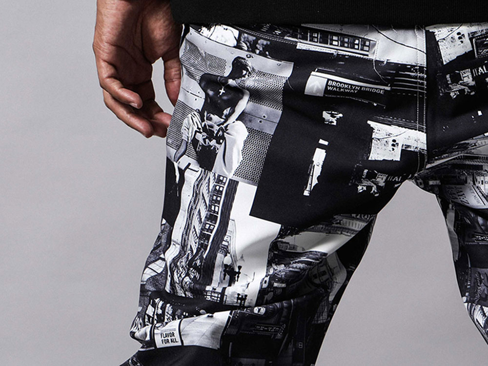 ストレッチ NY フォトパンツ