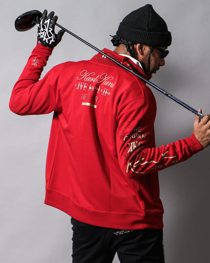 Karl Kani ゴルフジャケット XL バーガンディ Karl Kani GOLF Autumn collection – PEET ONLINE STORE