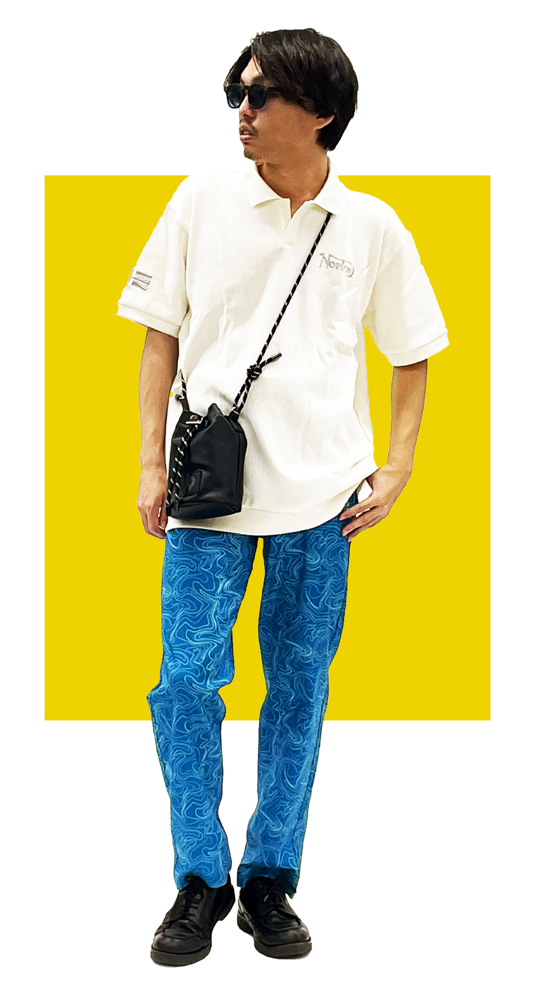 麻混 ガムストレッチ アイソバーパンツ