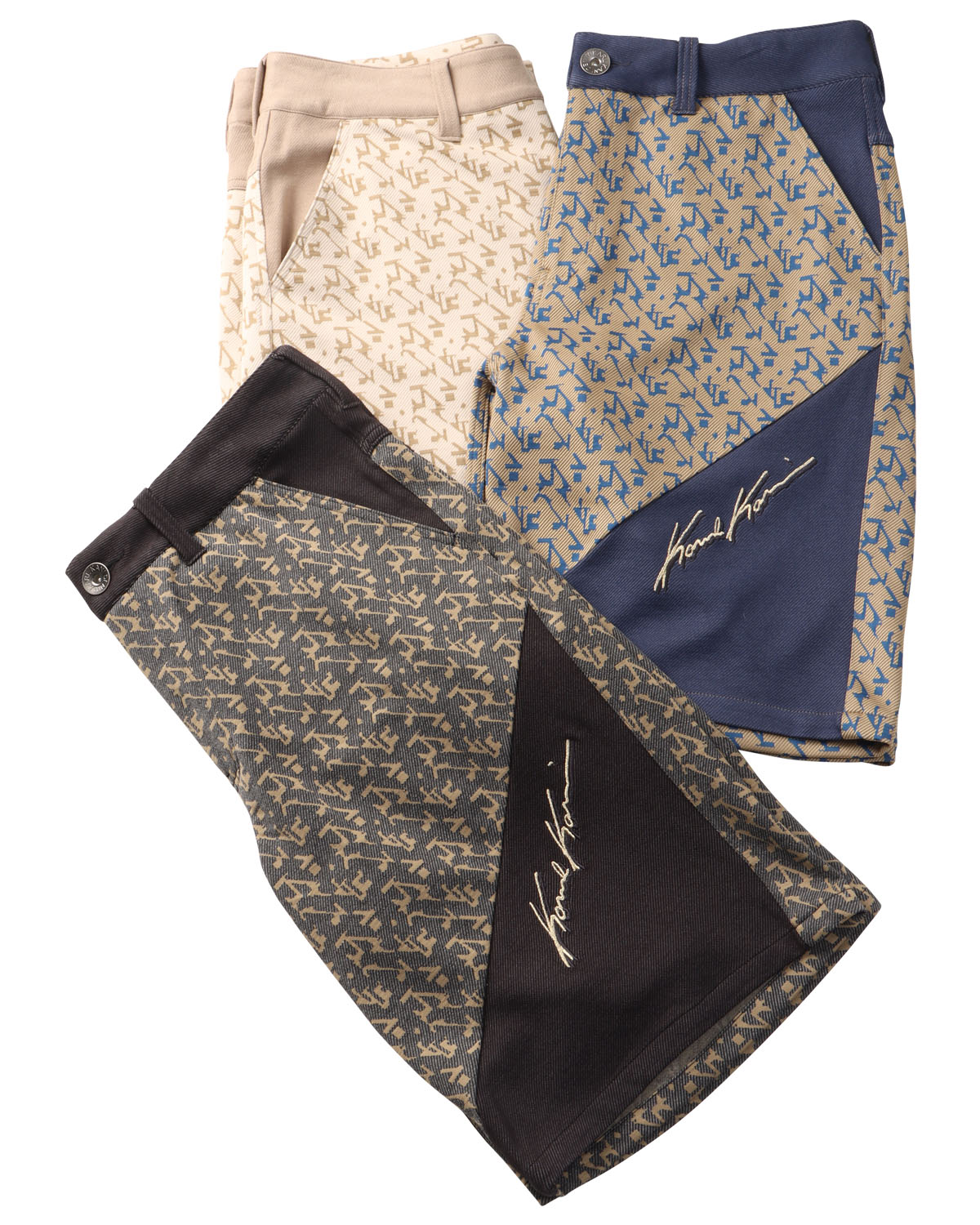 ジャカード 総柄 ショーツ