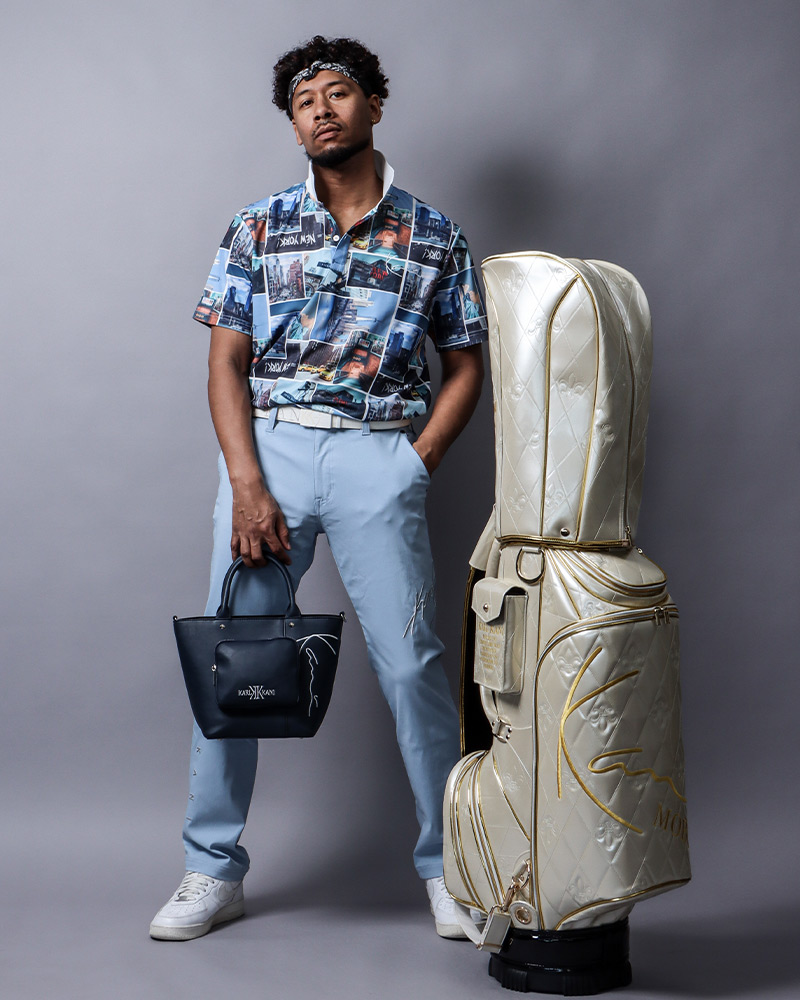 ドライ UVカット フォト総柄 ポロスタイリング