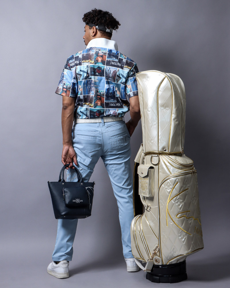 ドライ UVカット フォト総柄 ポロスタイリング