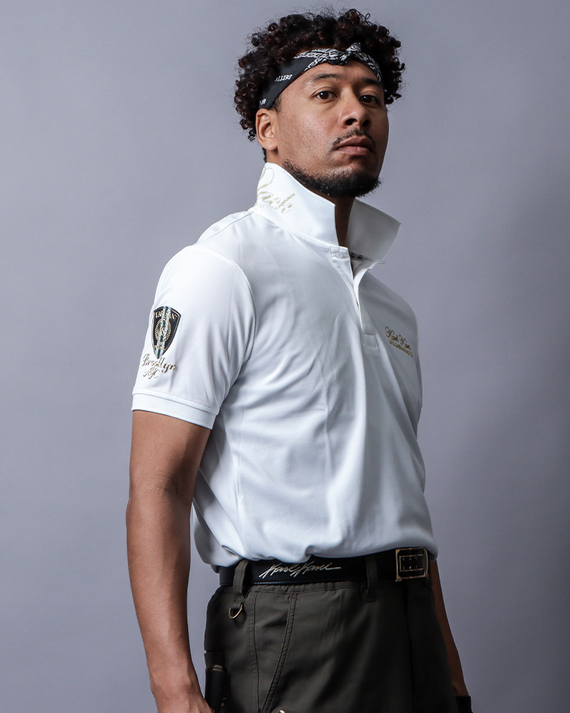 ドライ UVカット 鹿の子 メタル ベーシック ポロスタイリング