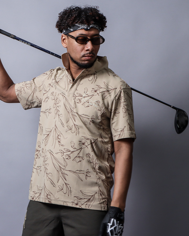 ドライ UVカット 鹿の子 メタル ベーシック ポロスタイリング