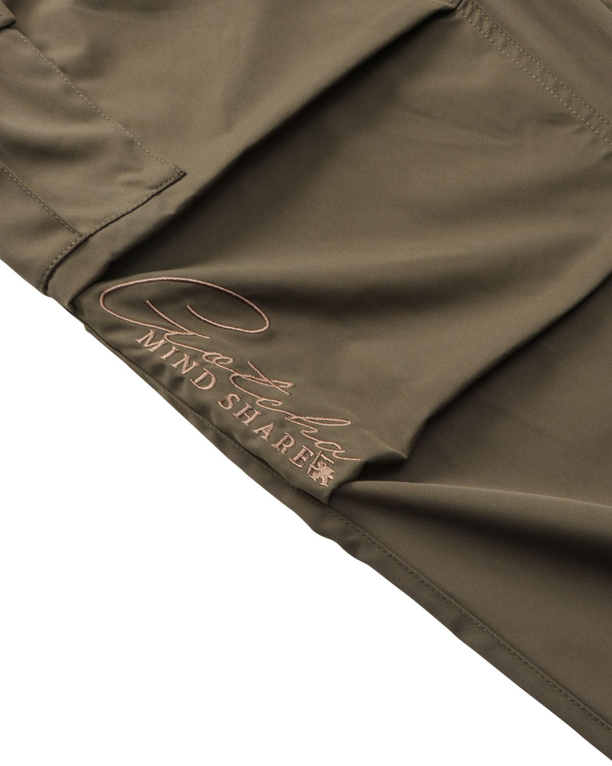 ストレッチ 縦ロゴ ツイル イージー カーゴパンツ