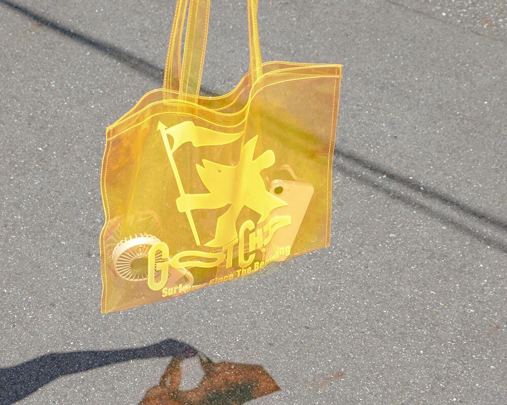 PVC トート ネオン バッグネオンオレンジ