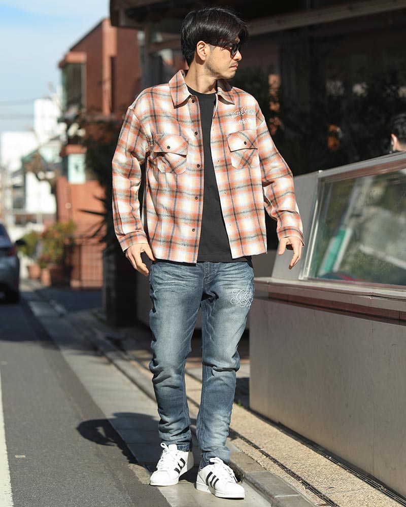 ガッチャオンブレ ショート丈 シャツ