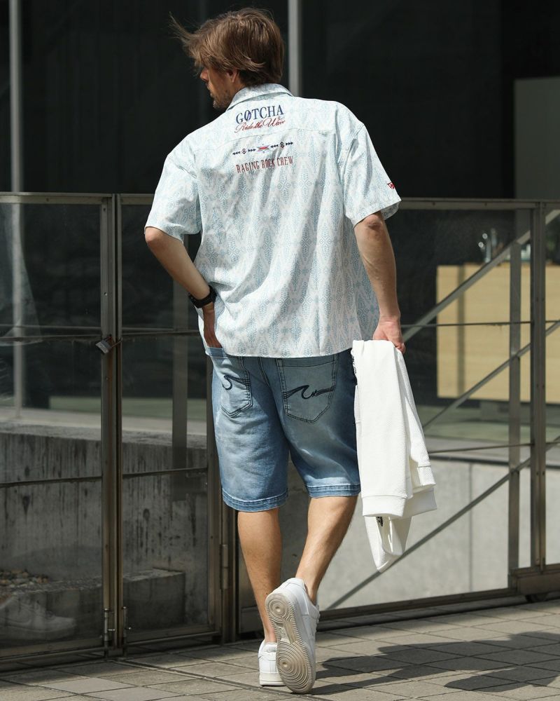 ライトオンス ワイドデニム ショーツコーデ