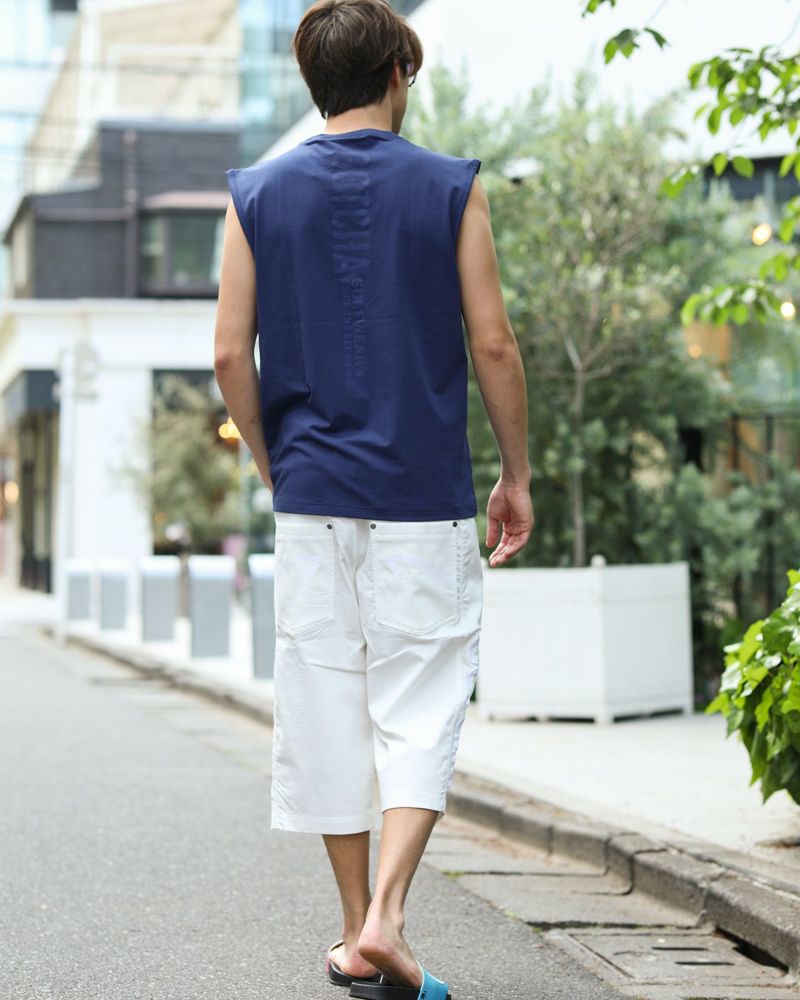 ドライ スーパーストレッチ サイド ロゴ 7分丈 ショーツコーデ