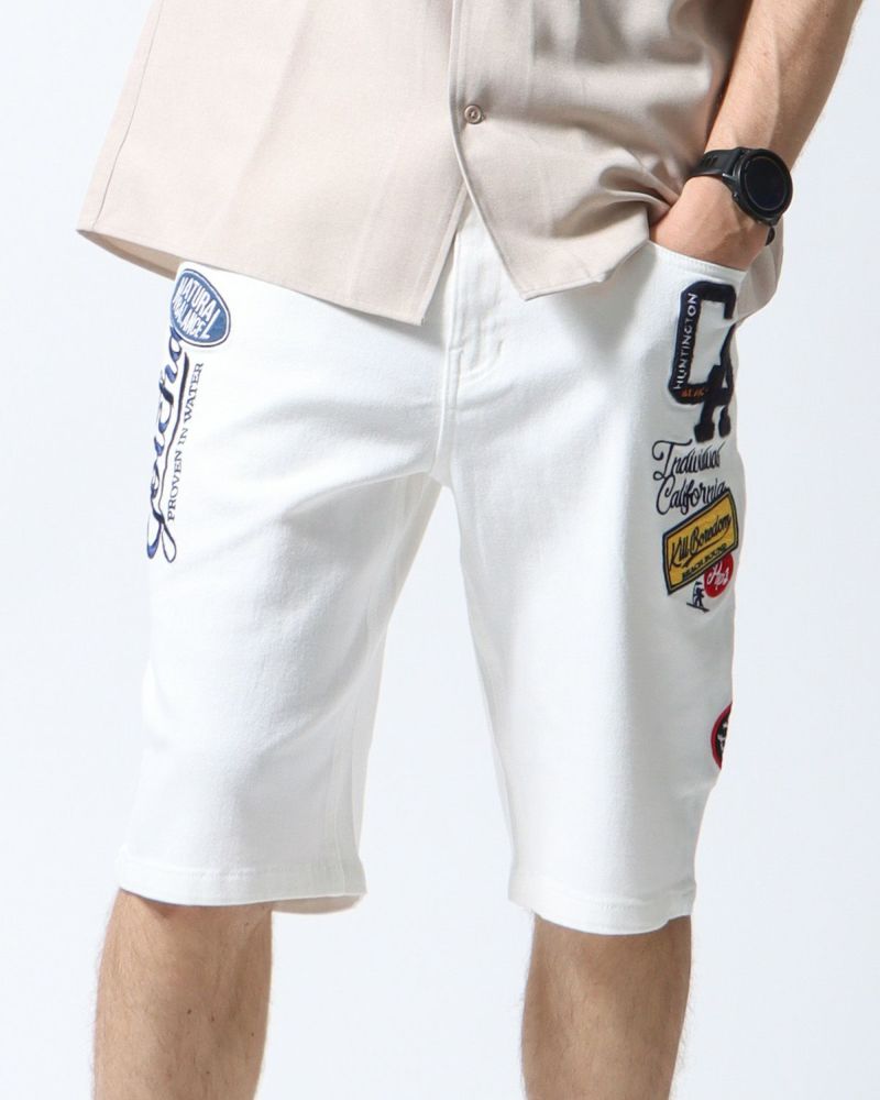 アメリカン ワッペン ストレッチ ショーツコーデ