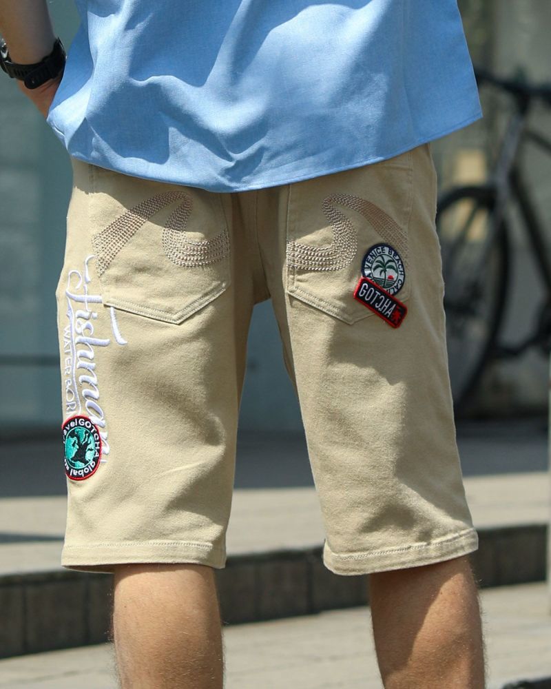 アメリカン ワッペン ストレッチ ショーツコーデ