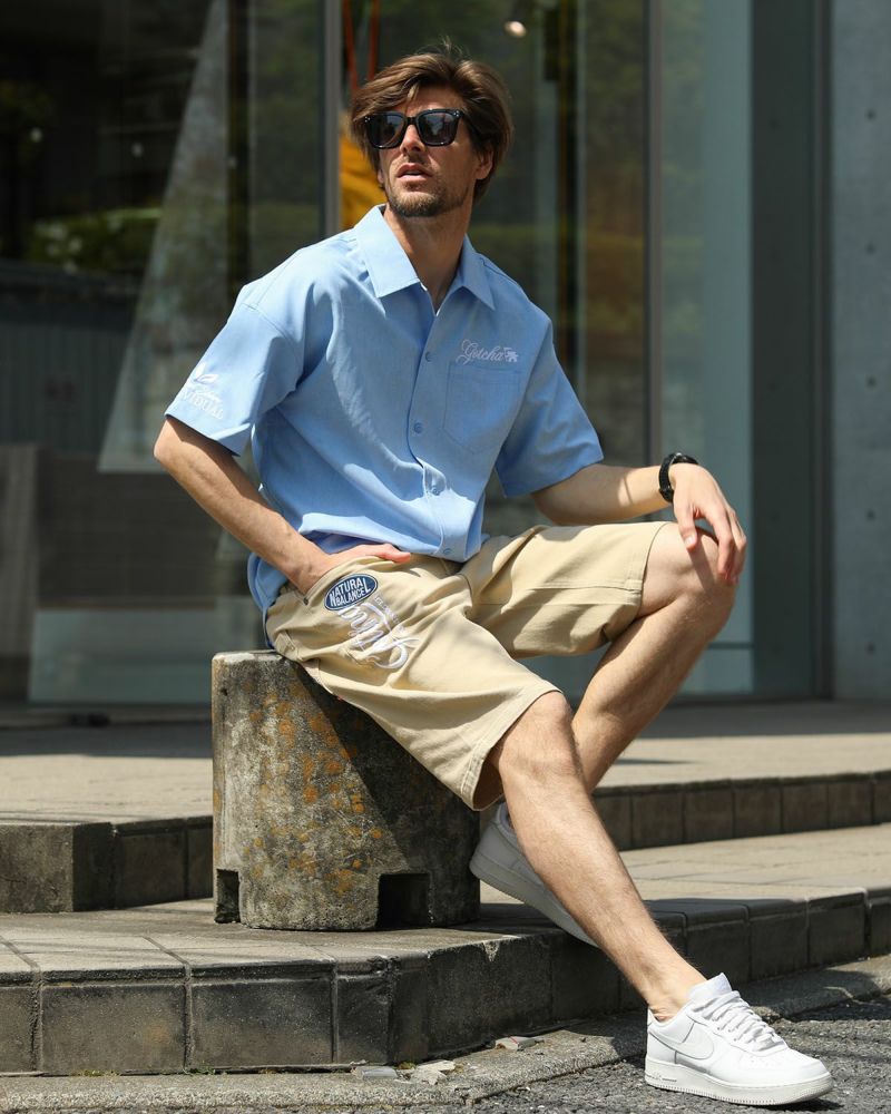 アメリカン ワッペン ストレッチ ショーツコーデ