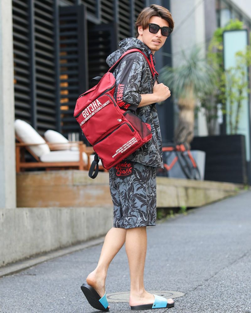 ハイブリッド 切替 リーフ ショーツコーデ