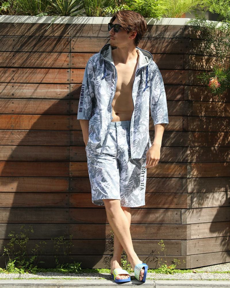 ハイブリッド 切替 リーフ ショーツコーデ