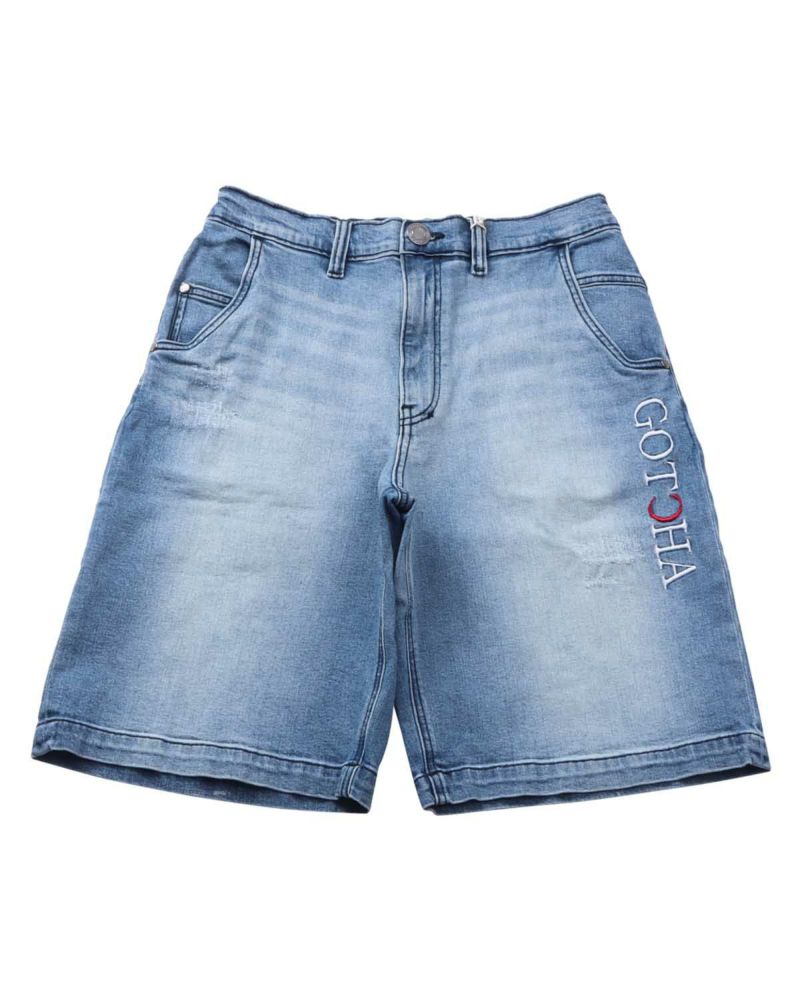 ライトオンス ワイド デニム ショーツ