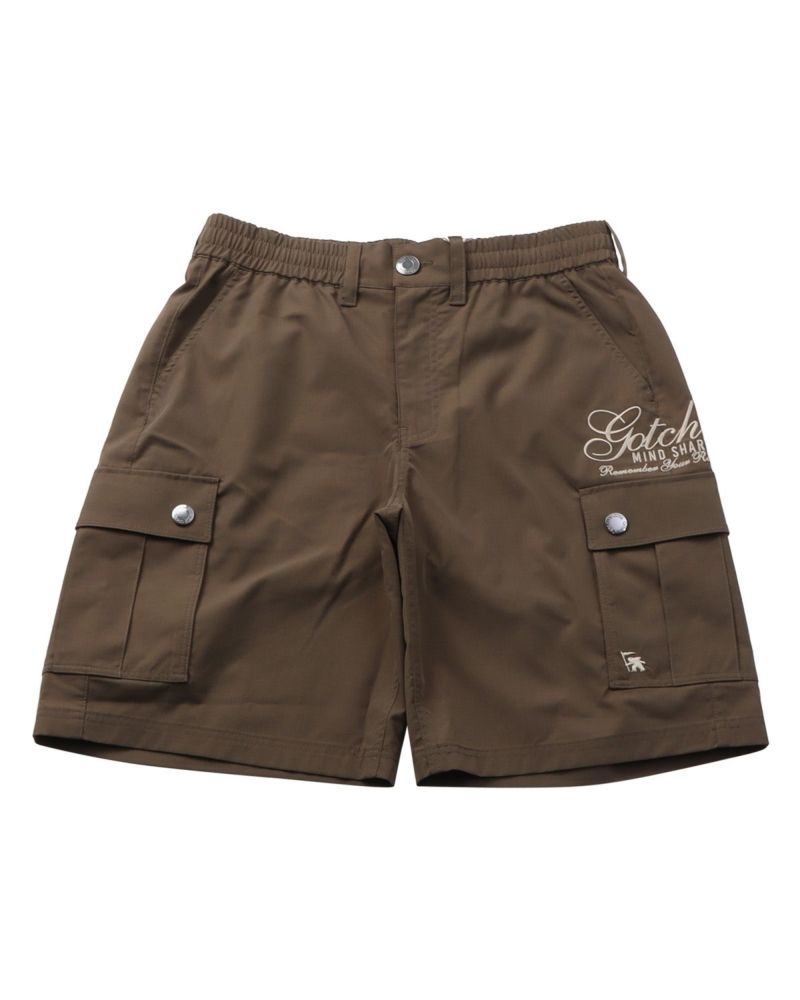 ドライ ブロック柄 カーゴ ショーツ