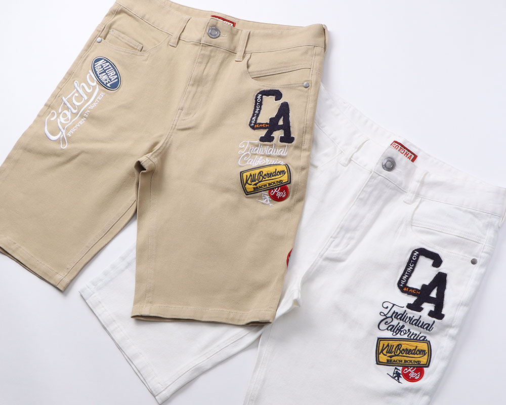 アメリカン ワッペン ストレッチ ショーツコーデ