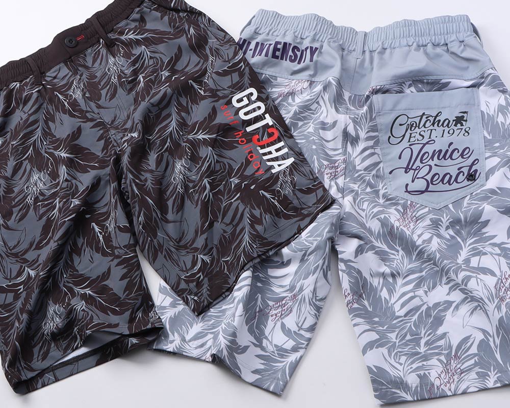 ハイブリッド 切替 リーフ ショーツコーデ