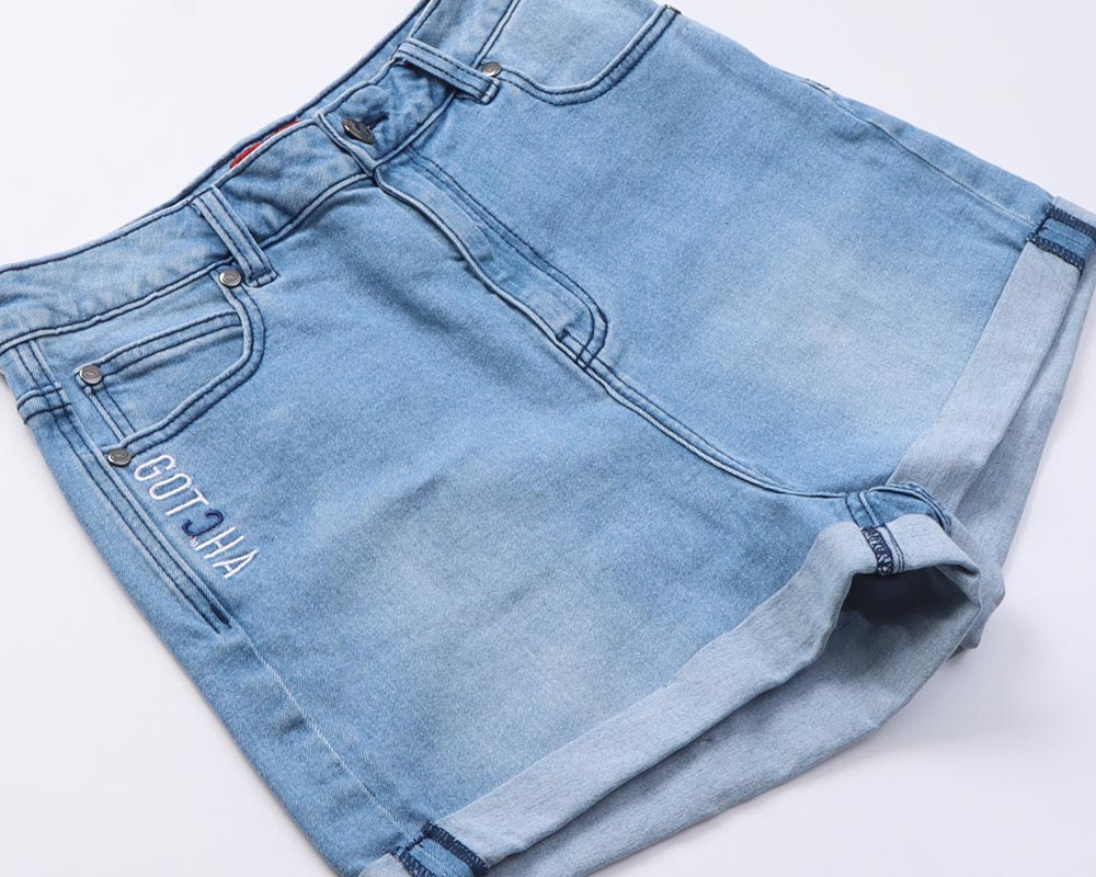 ウィメンズ ストレッチ デニム ショートパンツ