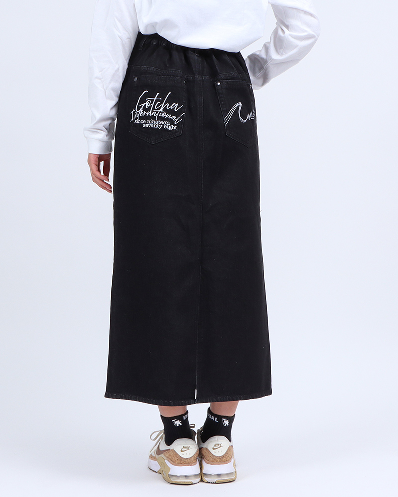 ウィメンズ ストレッチ バックスリット ナロースカート