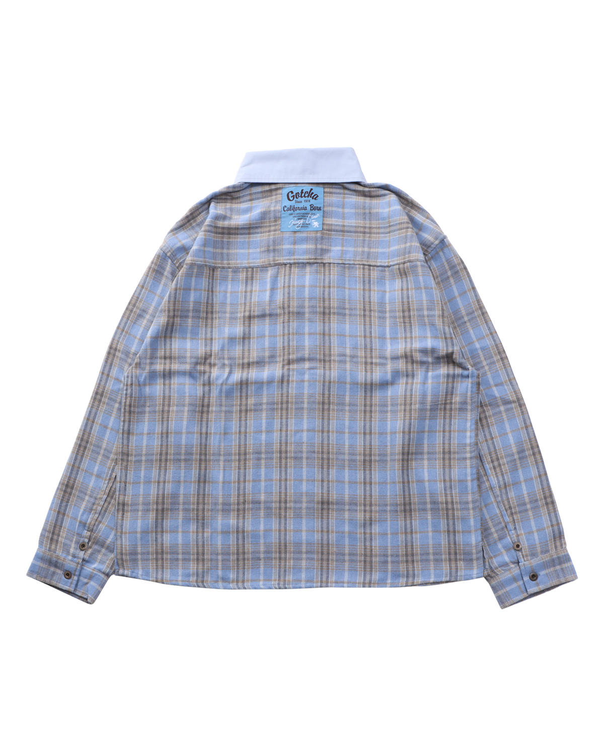 オンブレチェック シャツ