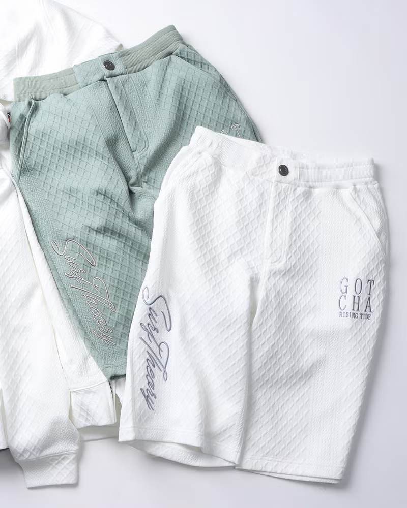 ヴァーティカル ブリスター ジャカード イージー ショーツ