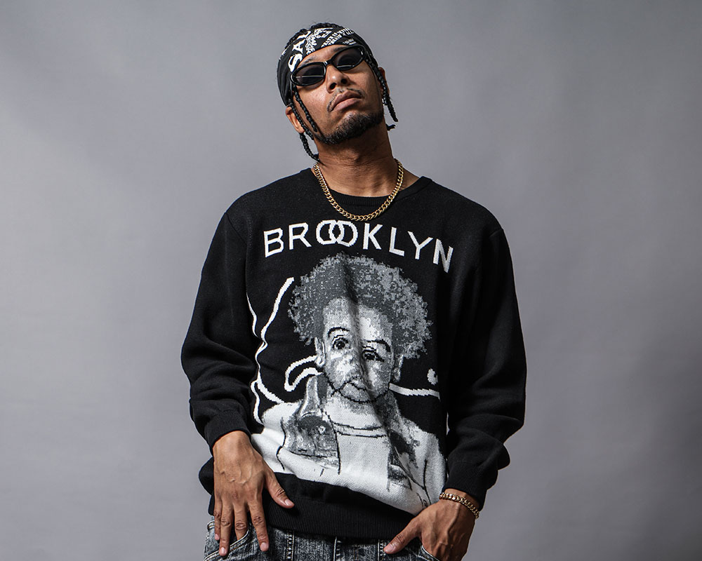 プレミアム baby ジャガード クルーニットコーデ