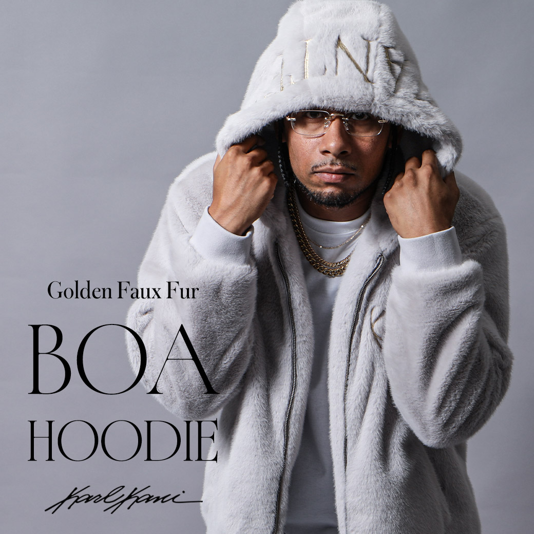 ラグジュアリーフェイクファーで魅せる BOA HOODIE