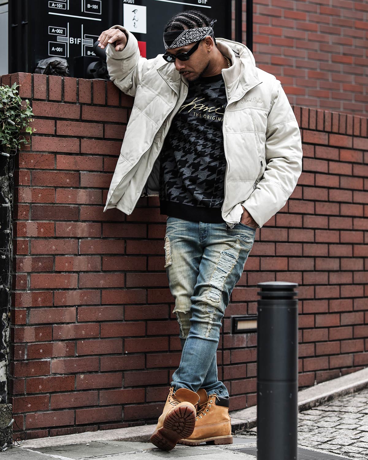 ポリスウェード Wフロント 袖脱着 ダウンジャケット