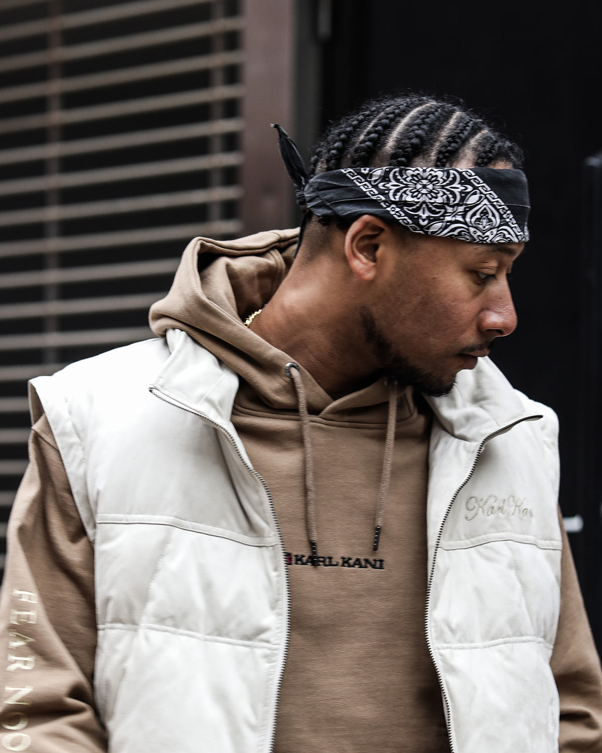 ポリスウェード Wフロント 袖脱着 ダウンジャケット