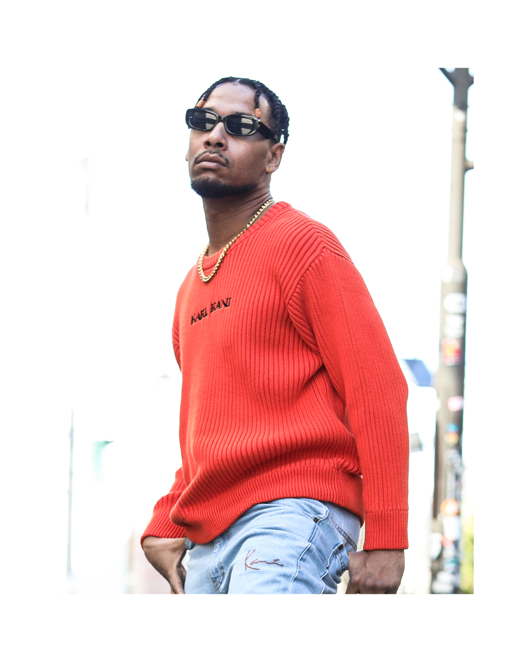 リミテッドウォッシャブルセンターロゴセーター