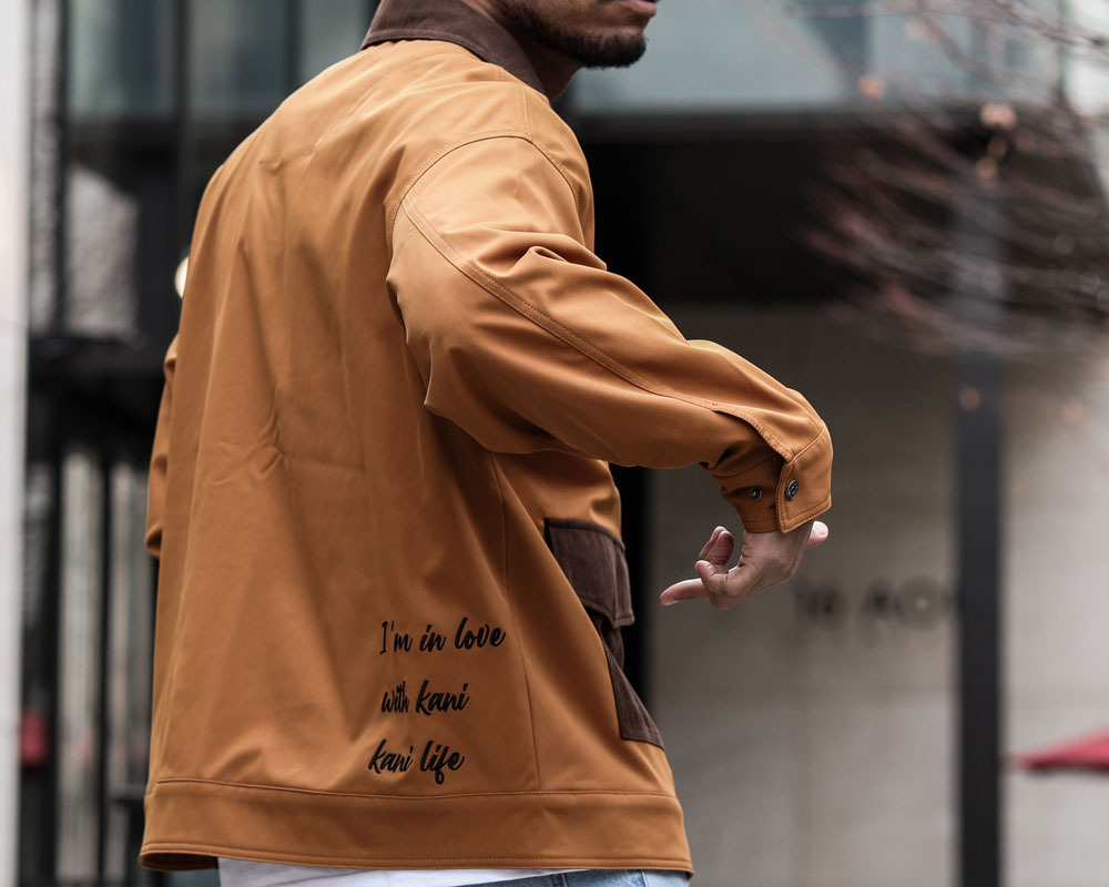 コーデュロイ使いワークジャケット