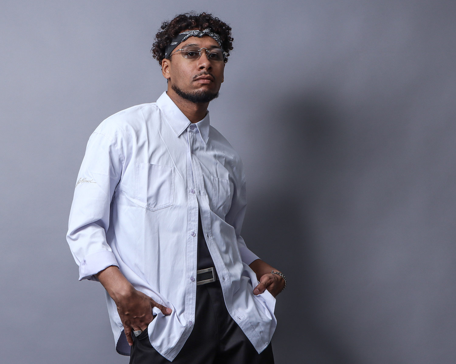 ベーシック ジャカード ドレスシャツ