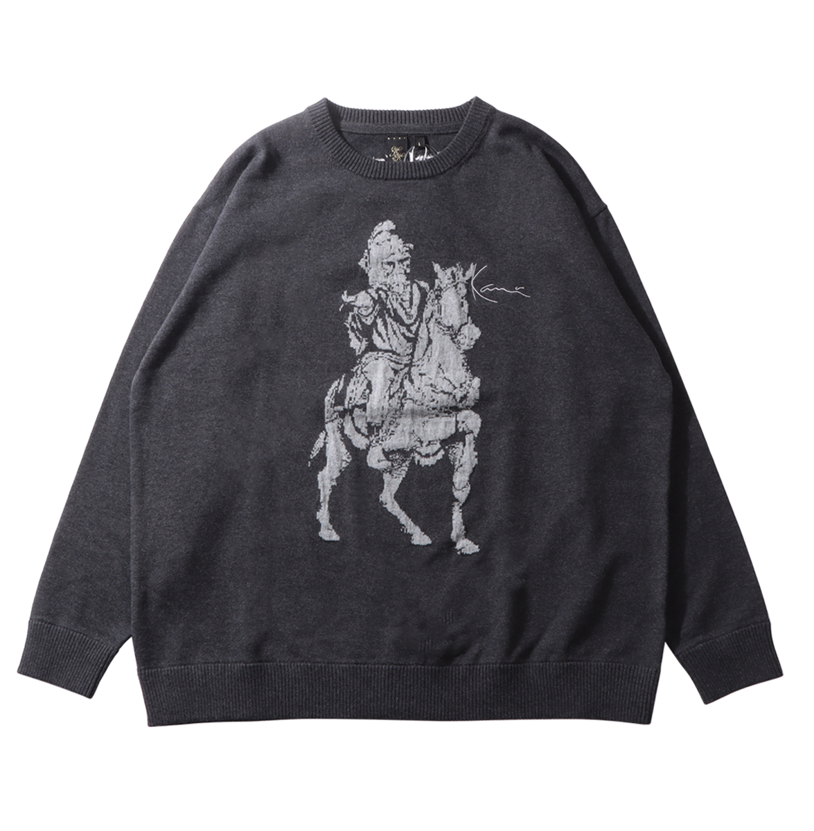 ウォッシャブル ジャカード ニットセーター